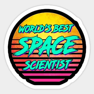 Funny Space Scientist Gift Sticker